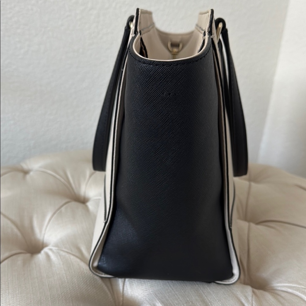 Kate Spade Cream & Black Structured Tote - Picture 6 of 14